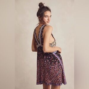 Intimately By Free People East Willow Trapeze Slip Dress Size Medium Floral